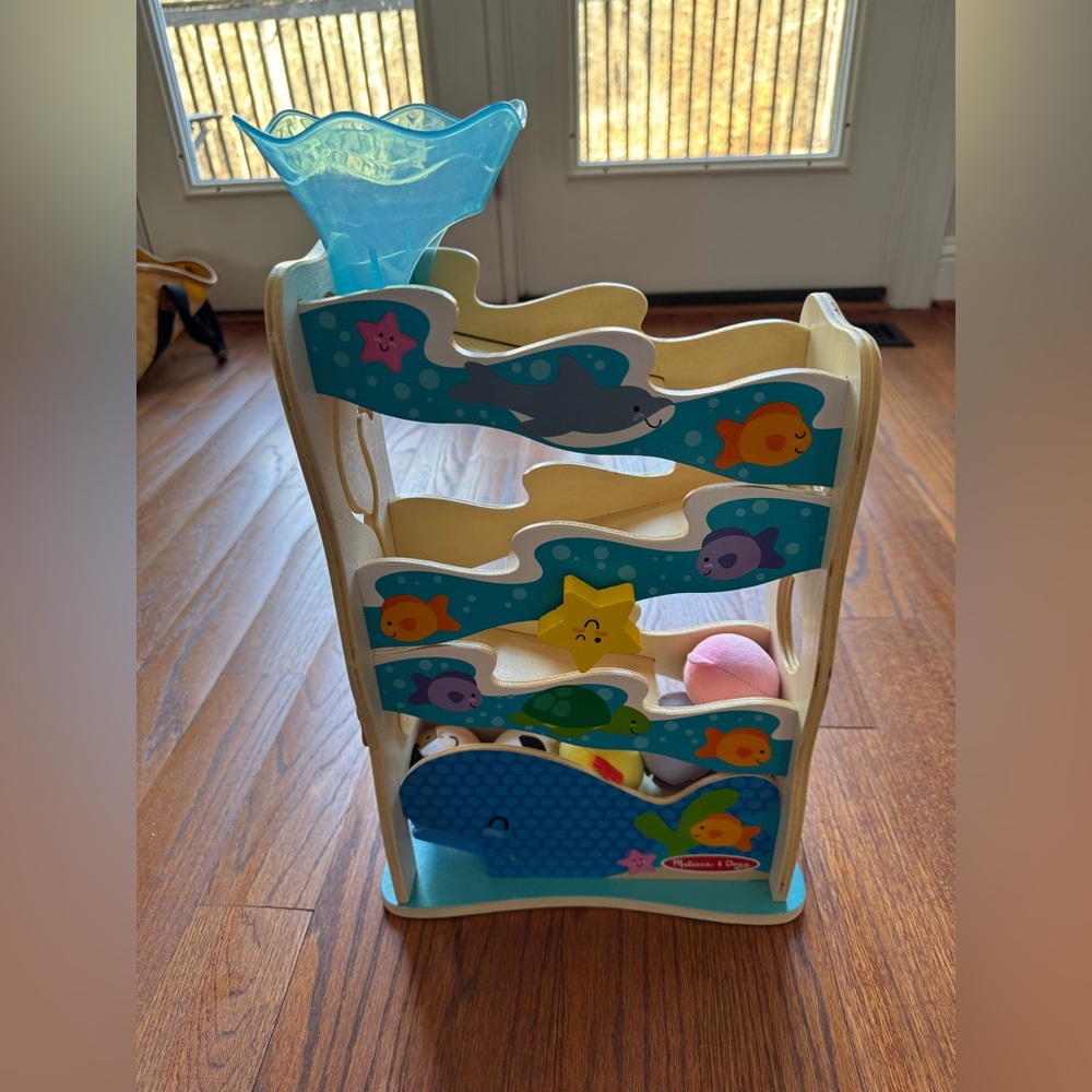 Melissa & Doug Rollables Wooden Ocean Slide